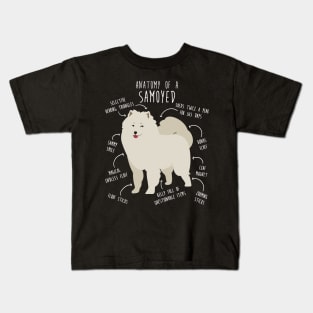 Samoyed Dog Anatomy Kids T-Shirt